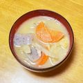 乙川日奈's cooksnap of when they made 味のしみた豚汁.