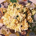 青い服's cooksnap of when they made ゆで卵ときゅうりとクリチのご馳走サラダ♫.