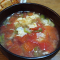 や～たん食堂's cooksnap of when they made トマトとオクラと卵の中華スープ#12.