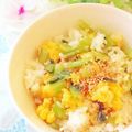 hikarin♪'s cooksnap of when they made 小松菜と卵の 混ぜご飯.