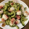 クックYP5QLM☆'s cooksnap of when they made たことゴーヤのガーリック炒め.