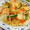 シルバニア's cooksnap of when they made 簡単★野菜たっぷり海老焼きそば.