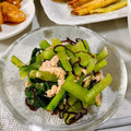 シルバニア's cooksnap of when they made 簡単　小松菜とツナの塩昆布和え.