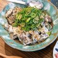 yharu502's cooksnap of when they made Cafe MUJI　とり肝からしマヨ和え.