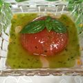 mielle's cooksnap of when they made ✿丸ごとトマトおでんのバジルソース✿.