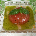 mielle's cooksnap of when they made ✿丸ごとトマトおでんのバジルソース✿.