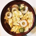 ハムちゃんラブ's cooksnap of when they made 簡単♪　絶品　絹さやと竹輪のスープ　.