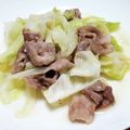 あ～ちゃんさ～ちゃん's cooksnap of when they made 豚肉と春キャベツのガリバタ醤油炒め.