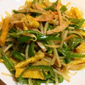 まなスケ's cooksnap of when they made もやしピーマンお揚げさんオイマヨ炒め～.