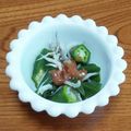 msft5632's cooksnap of when they made オクラの梅和え　しらす添え　.