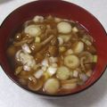 きらり流れ星's cooksnap of when they made なめこのお味噌汁・ネギとなめこ味噌汁.