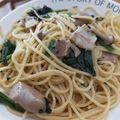みなクック☆'s cooksnap of when they made ベーコンとほうれん草の和風パスタ.