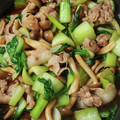 ェリンコ's cooksnap of when they made 豚しめじとチンゲンサイのオイスター炒め.