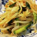 patepateco's cooksnap of when they made もやしときゅうりのごまみそ和え.