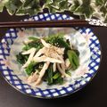 ハント☆'s cooksnap of when they made サラダチキンと小松菜の和え物.