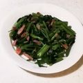 nana_tenjo's cooksnap of when they made 空芯菜のにんにく炒め.
