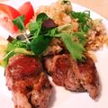 aewea's cooksnap of when they made ラムステーキ with ガーリックライス.