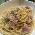 たっこぉ's cooksnap of when they made 元イタリアンシェフのカルボナーラ.