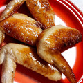Eggplant23's cooksnap of when they made 魚焼グリルで簡単おつまみ☆手羽先の塩焼き.