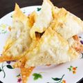 kinniko's cooksnap of when they made 納豆ワンタン揚げ☆.