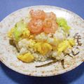 ＠迷子＠'s cooksnap of when they made 即席5分！海老とレタスの炒飯.
