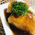 優木星's cooksnap of when they made 節約満足おかず＊豆腐の揚げ巻き甘酢餡かけ.