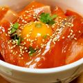 まっちゃ小豆's cooksnap of when they made ジップロックで簡単！サーモン漬け.