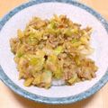 ステルトミチル's cooksnap of when they made たっぷり１人分＊キャベツのピリ辛ひき肉丼.