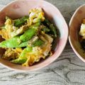 さくらん餅's cooksnap of when they made 下茹で不要簡単【モロッコいんげんの卵とじ.