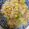 まん！'s cooksnap of when they made フライパンひとつ♡鮭とレタスチャーハン.