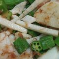 あゆたっくん's cooksnap of when they made 長いもとおくらのおかか梅和え.