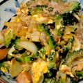 moco☆maru's cooksnap of when they made 沖縄へ行ったつもりで！ゴーヤチャンプルー.