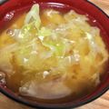 ムーヒツジ's cooksnap of when they made たっぷりキャベツと卵の味噌汁♪.
