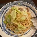 ぬこたん✩'s cooksnap of when they made キャベツとカリカリひき肉のスパゲッティ.