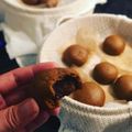 RinAus's cooksnap of when they made 茶まんじゅう（利休・黒糖・温泉饅頭）.