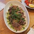 居酒屋モレノ's cooksnap of when they made 牛しゃぶの梅しそ和え.