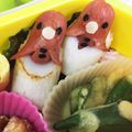 とも2323's cooksnap of when they made ちくわヒヨコ＊キャラ弁おかず.