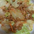 ぽんまっちゃん's cooksnap of when they made レタス入り♪納豆キムチサラダ.