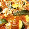 なな＠7's cooksnap of when they made 鶏肉とたまねぎのトマト煮込み.