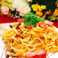 ✽チョコⅠＨ✽'s cooksnap of when they made きのこたっぷり♡和風ペペロンチーノ.