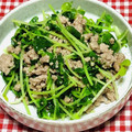 tokotann's cooksnap of when they made 〈ビールのつまみ〉豆苗&ひき肉の簡単炒め.