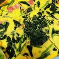 makosaka's cooksnap of when they made キッシュ風♡ほうれん草とベーコンの卵焼き.