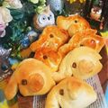 虹色♪︎ちゅーりっぷ's cooksnap of when they made ぞうさんのハムチーズパン.
