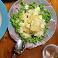machinachi's cooksnap of when they made 生ハムと桃、チーズのルッコラサラダ.