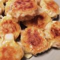 きのこちゃん♧'s cooksnap of when they made 蒸さず焼く！パリパリ焼きシュウマイ！.