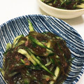 YUKIKI☆'s cooksnap of when they made もずくときゅうりの梅風味酢の物.