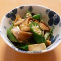 もんしゅしゅ's cooksnap of when they made 簡単・オクラときのこのしょうが醤油和え.