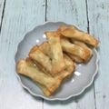 おはなすき's cooksnap of when they made 餃子の皮が余ったら②　♪枝豆スティック♪.