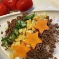 菜鳳子's cooksnap of when they made 七夕☆天の川そぼろ弁当.