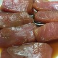 手抜きマン's cooksnap of when they made 簡単おつまみ♡マグロの漬け♪.
